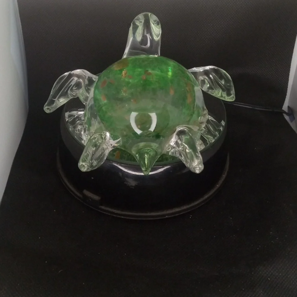 Lenox Paper Weight Colorful Glass Turtle Aquarium Decor